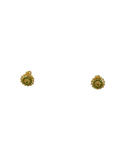 22ct Gold CZ Necklace Set - Roop Darshan