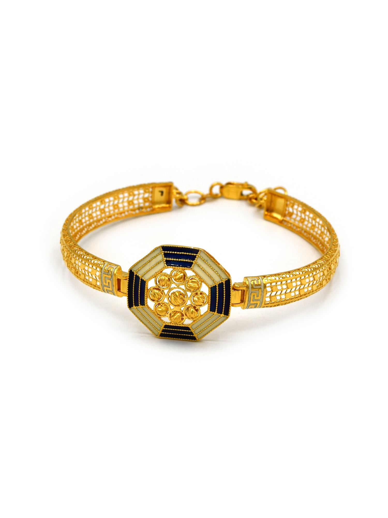 22ct Gold Minakari 1 Piece Bangle - Roop Darshan