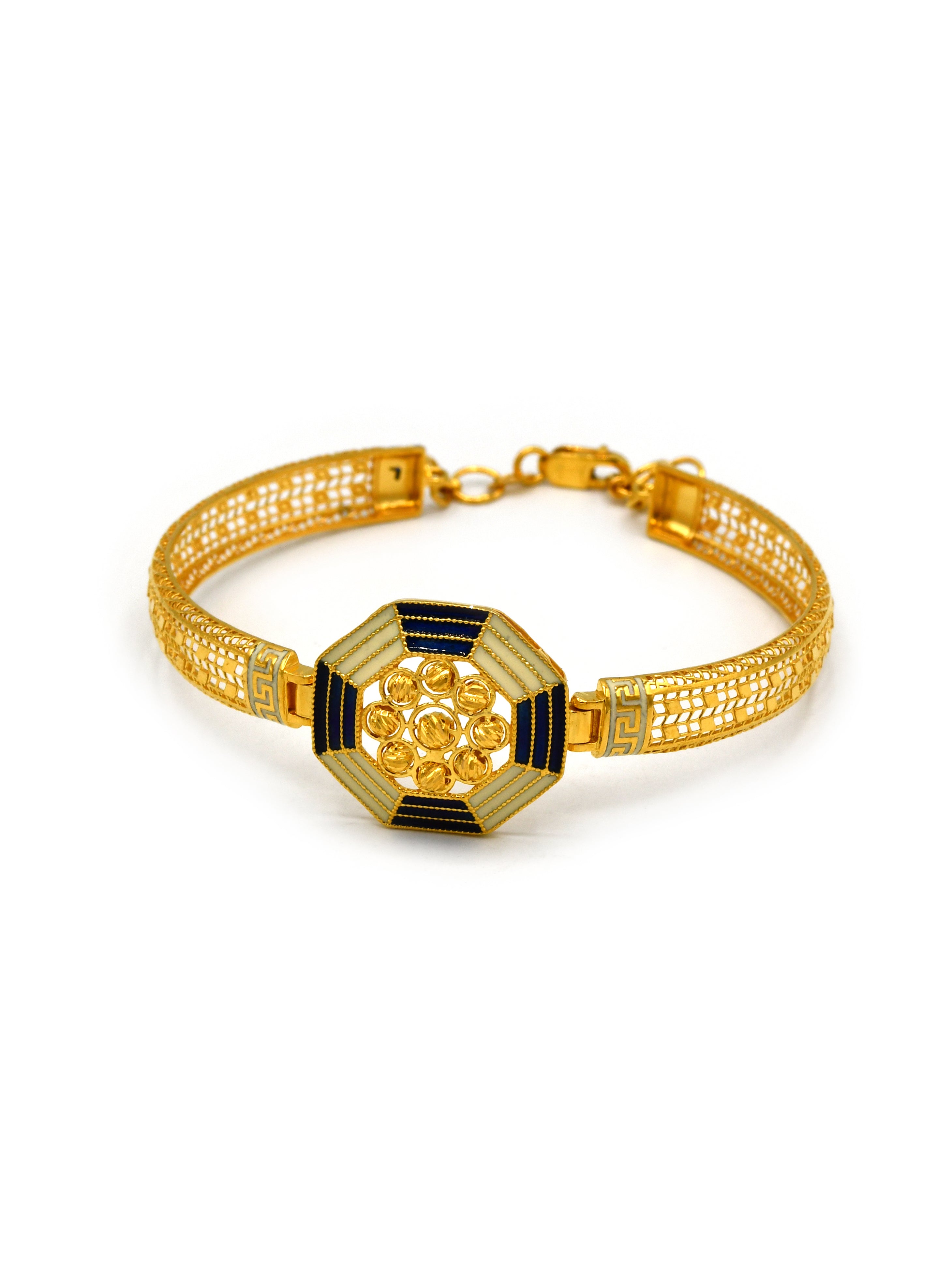 22ct Gold Minakari 1 Piece Bangle - Roop Darshan