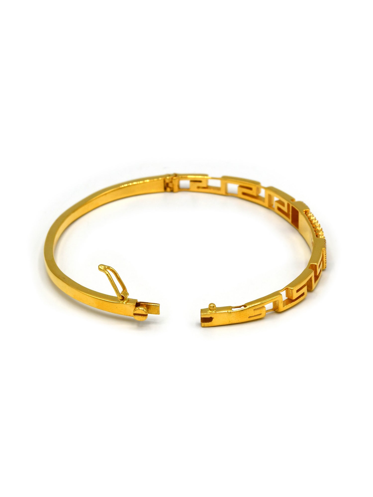 22ct Gold CZ 1 Piece Ladies Bangle - Roop Darshan