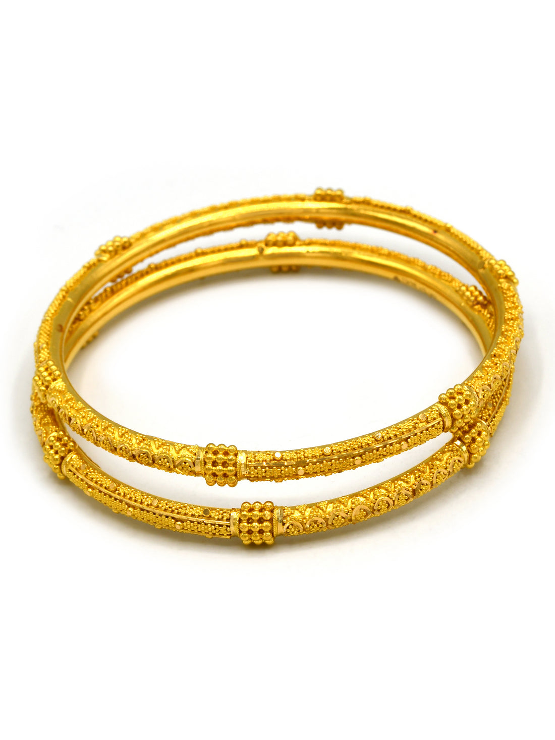22ct Gold 2 Piece Bangle - Roop Darshan