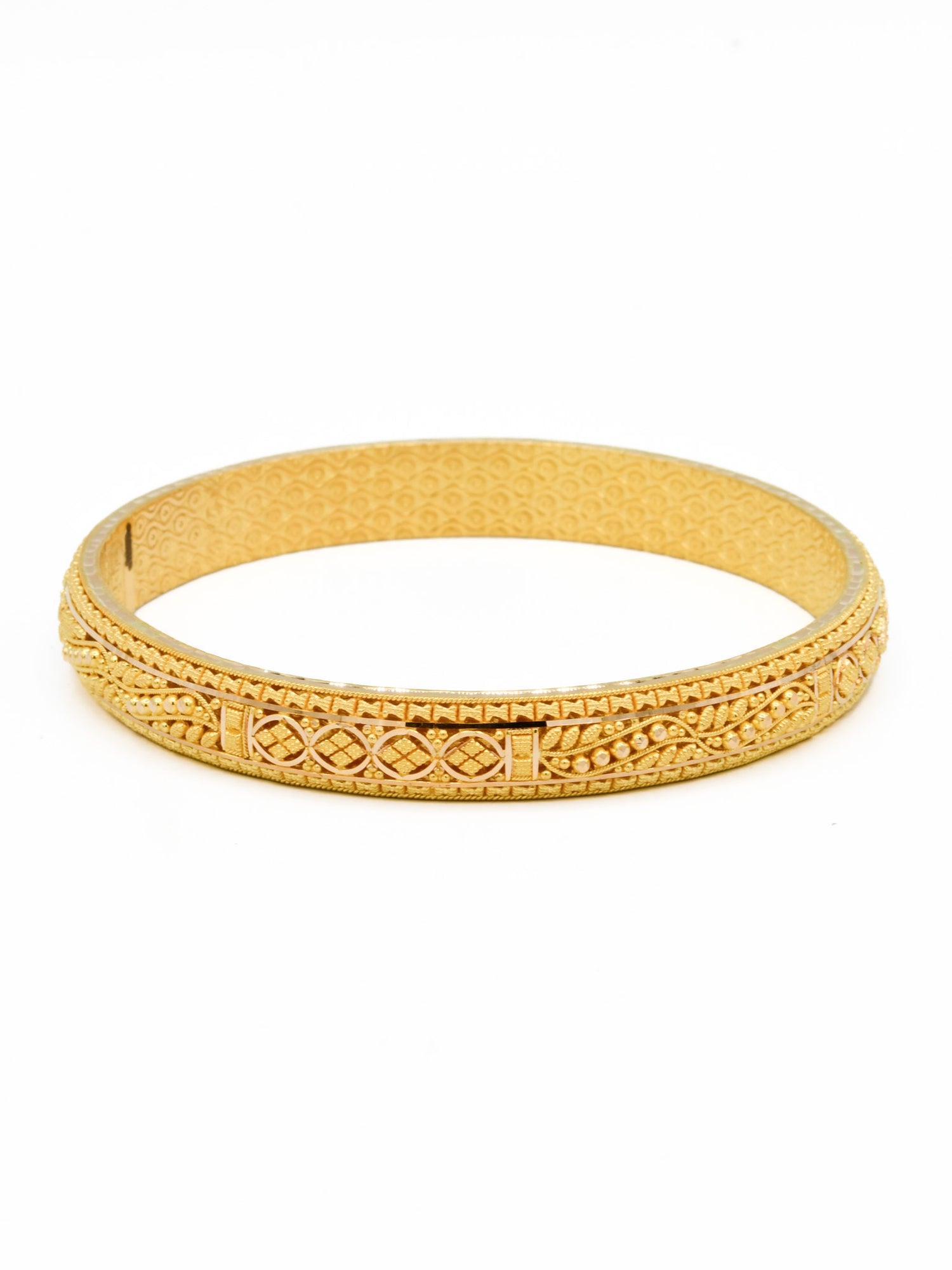 22ct Gold Filigree Pair Bangle - Roop Darshan