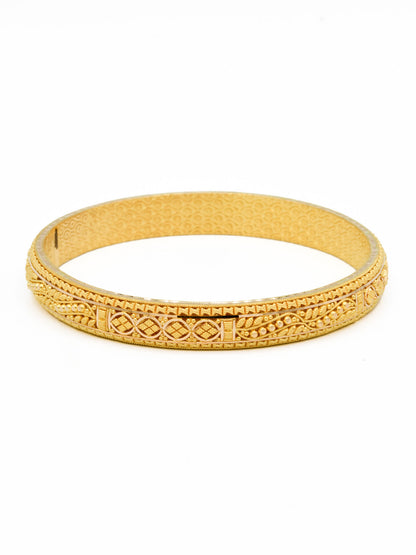 22ct Gold Filigree Pair Bangle - Roop Darshan