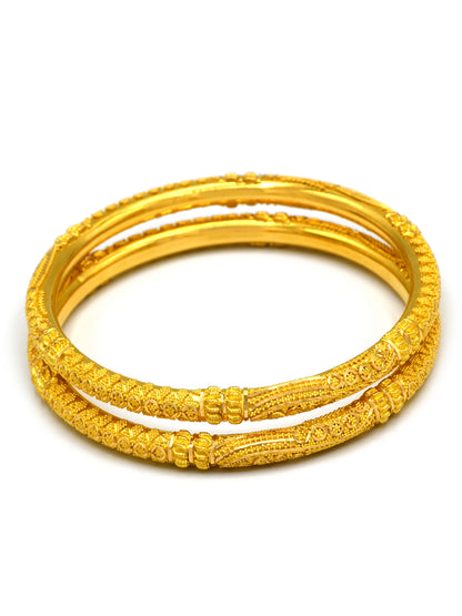 22ct Gold 2 Piece Bangle - Roop Darshan