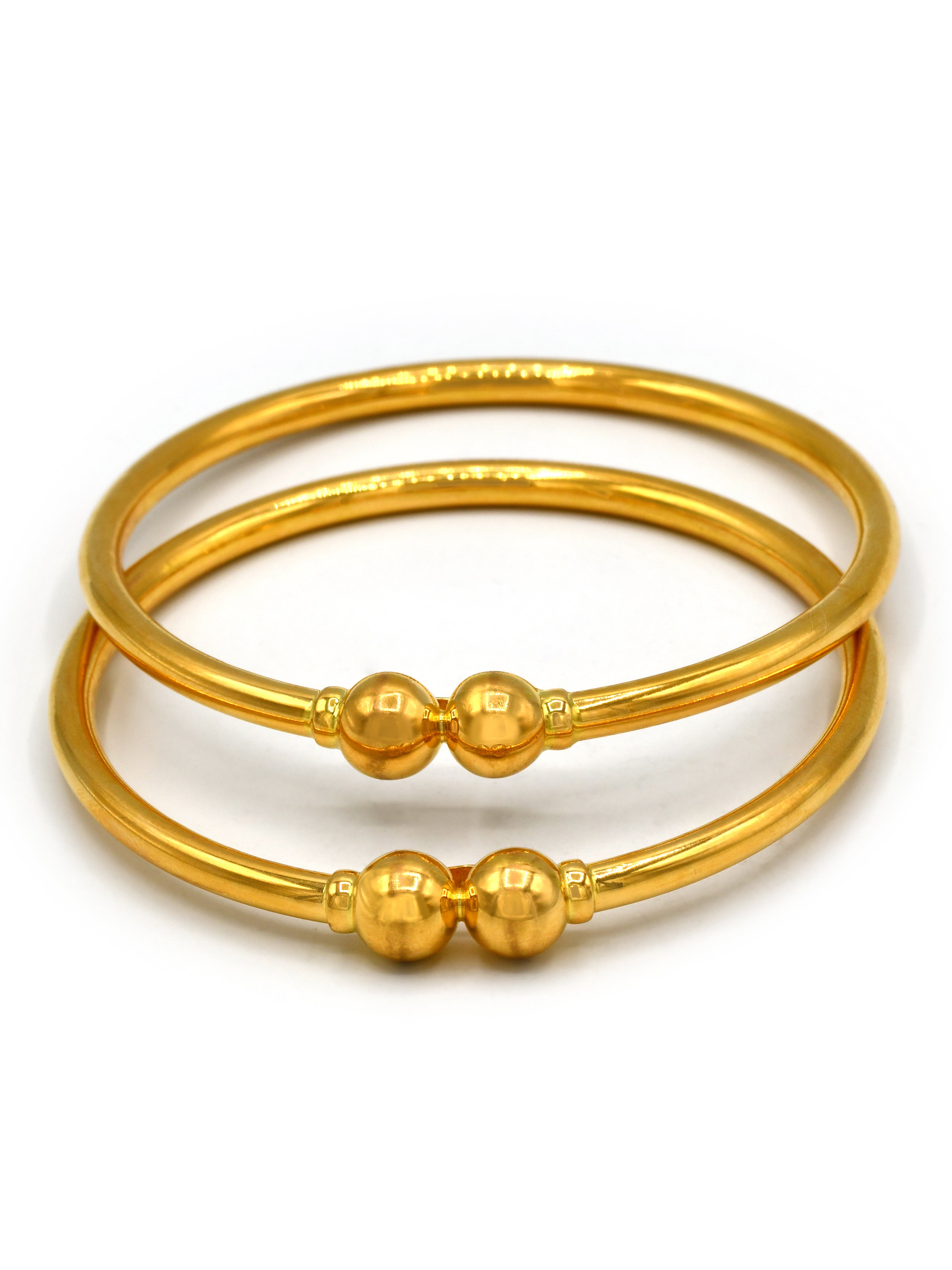 22ct Gold 2 Piece Bangle - Roop Darshan