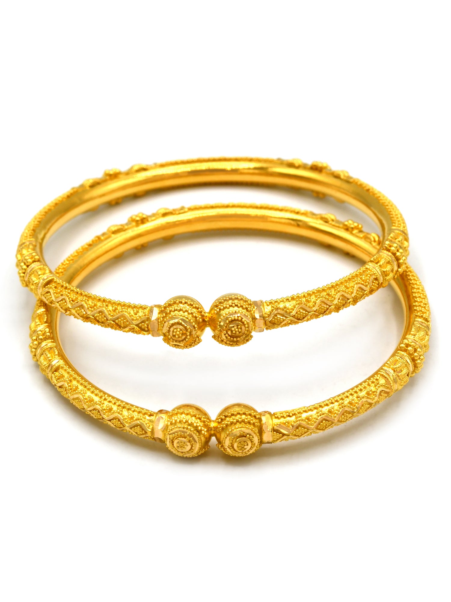22ct Gold 2 Piece Bangle - Roop Darshan