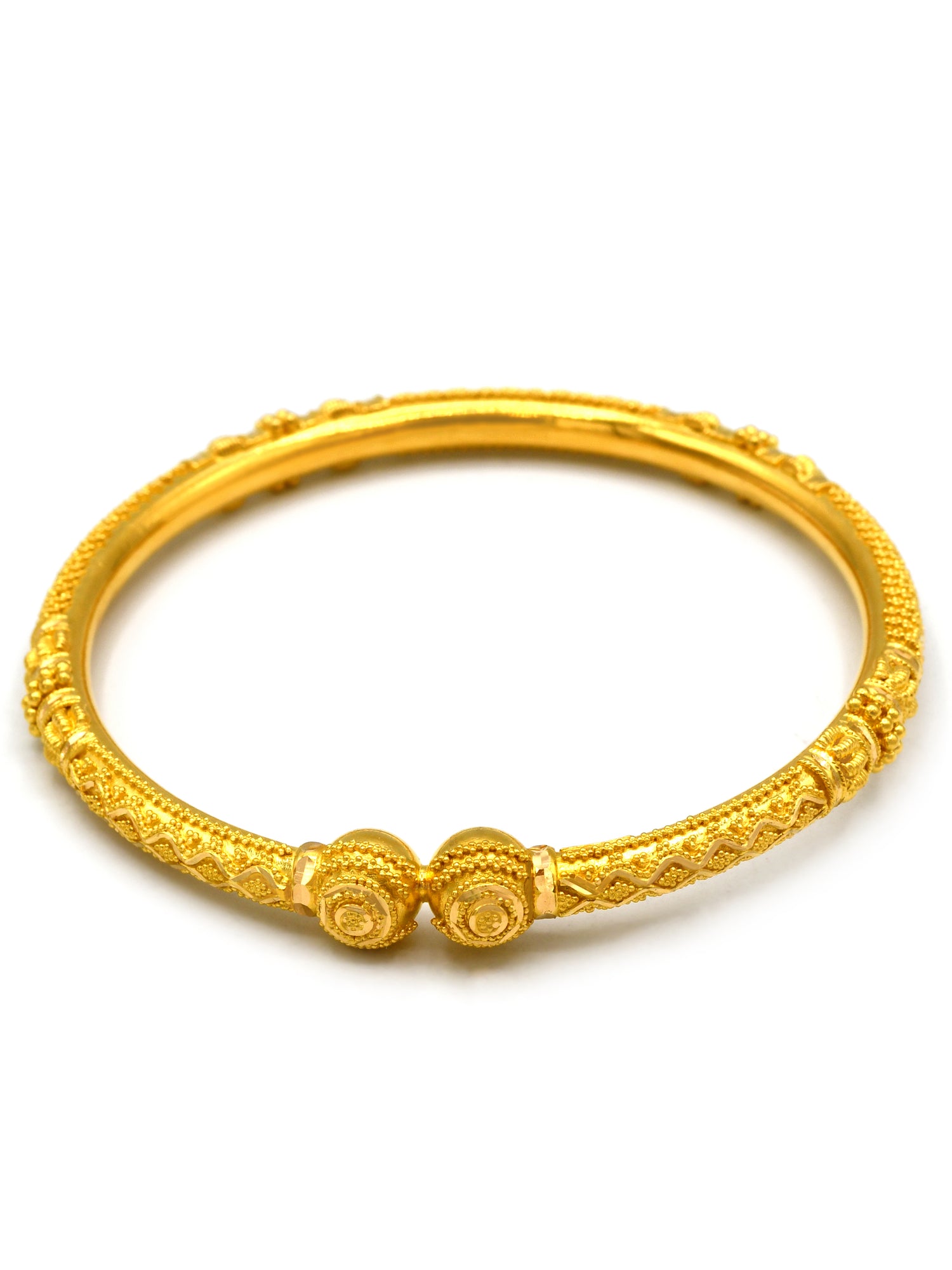 22ct Gold 2 Piece Bangle - Roop Darshan