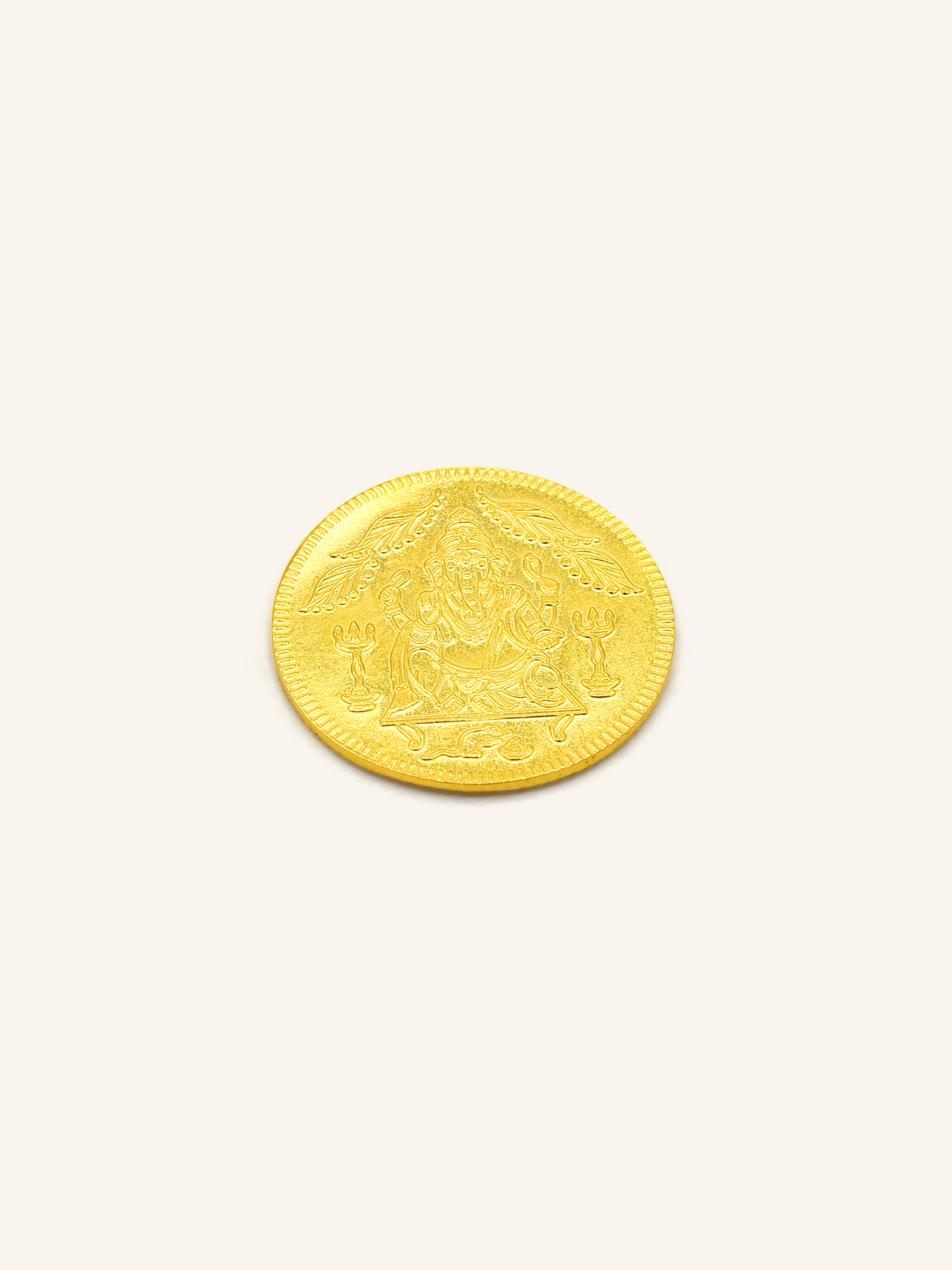 22ct Gold Laxmi Ganesh Coin