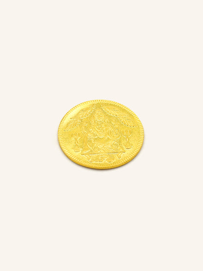 22ct Gold Laxmi Ganesh Coin