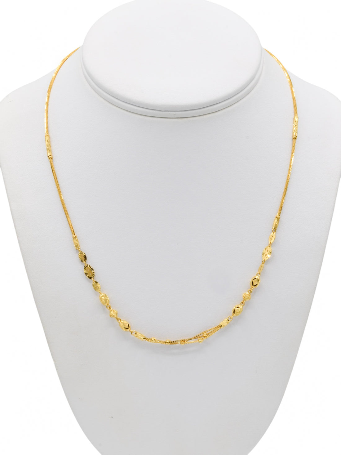 22ct Gold Ball Fancy Chain