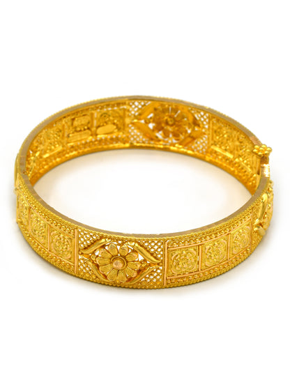22Ct Gold 2 Piece Screw Bangle - Roop Darshan