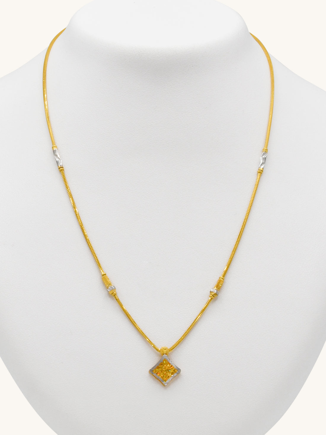 22ct Gold Chain with Pendant - Roop Darshan