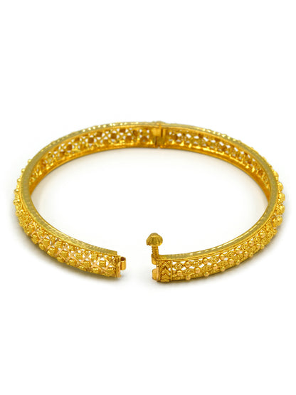 22Ct Gold 2 Piece Screw Bangle - Roop Darshan