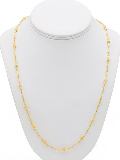 22ct Gold Ball Fancy Chain