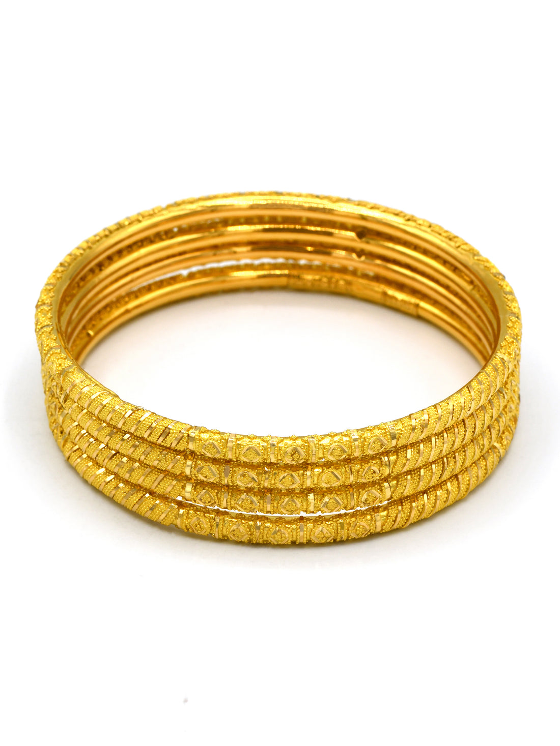 22Ct Gold 4 Piece Bangle - Roop Darshan