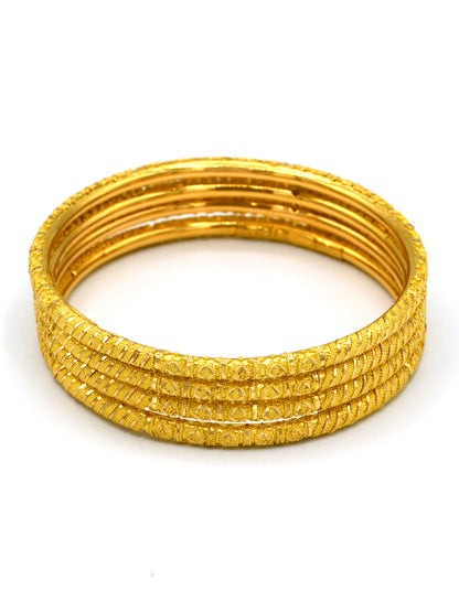22Ct Gold 4 Piece Bangle - Roop Darshan