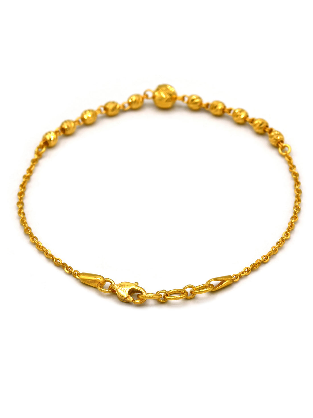 22ct Gold Ball Ladies Bracelet