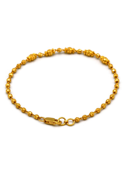 22ct Gold Ball Ladies Bracelet