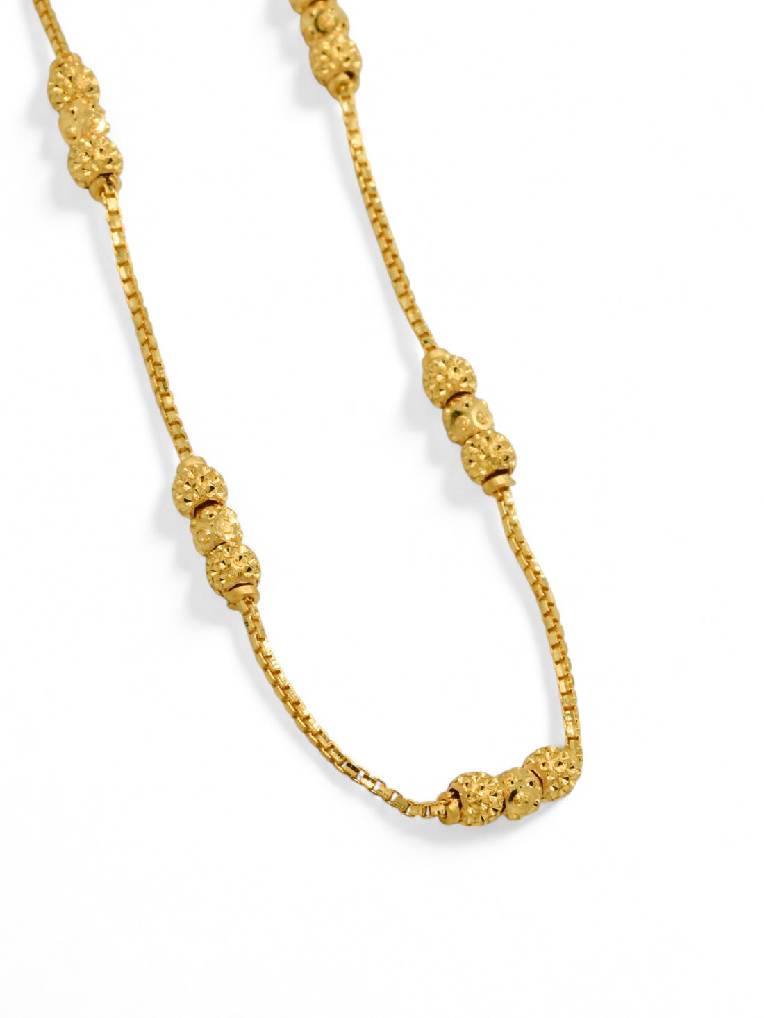 22ct Gold Ball Fancy Chain