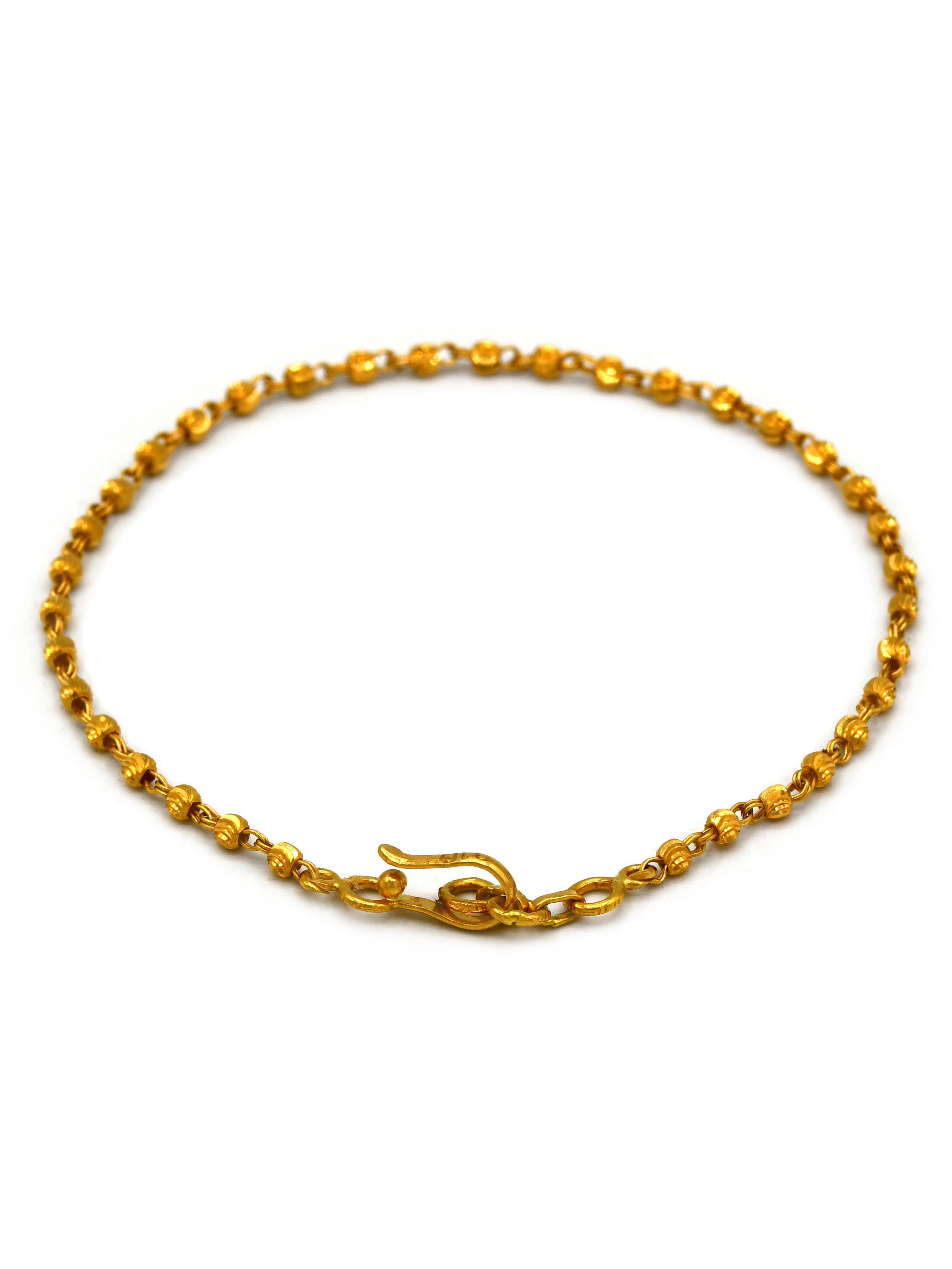 22Ct Gold Ball Ladies Bracelet - Roop Darshan