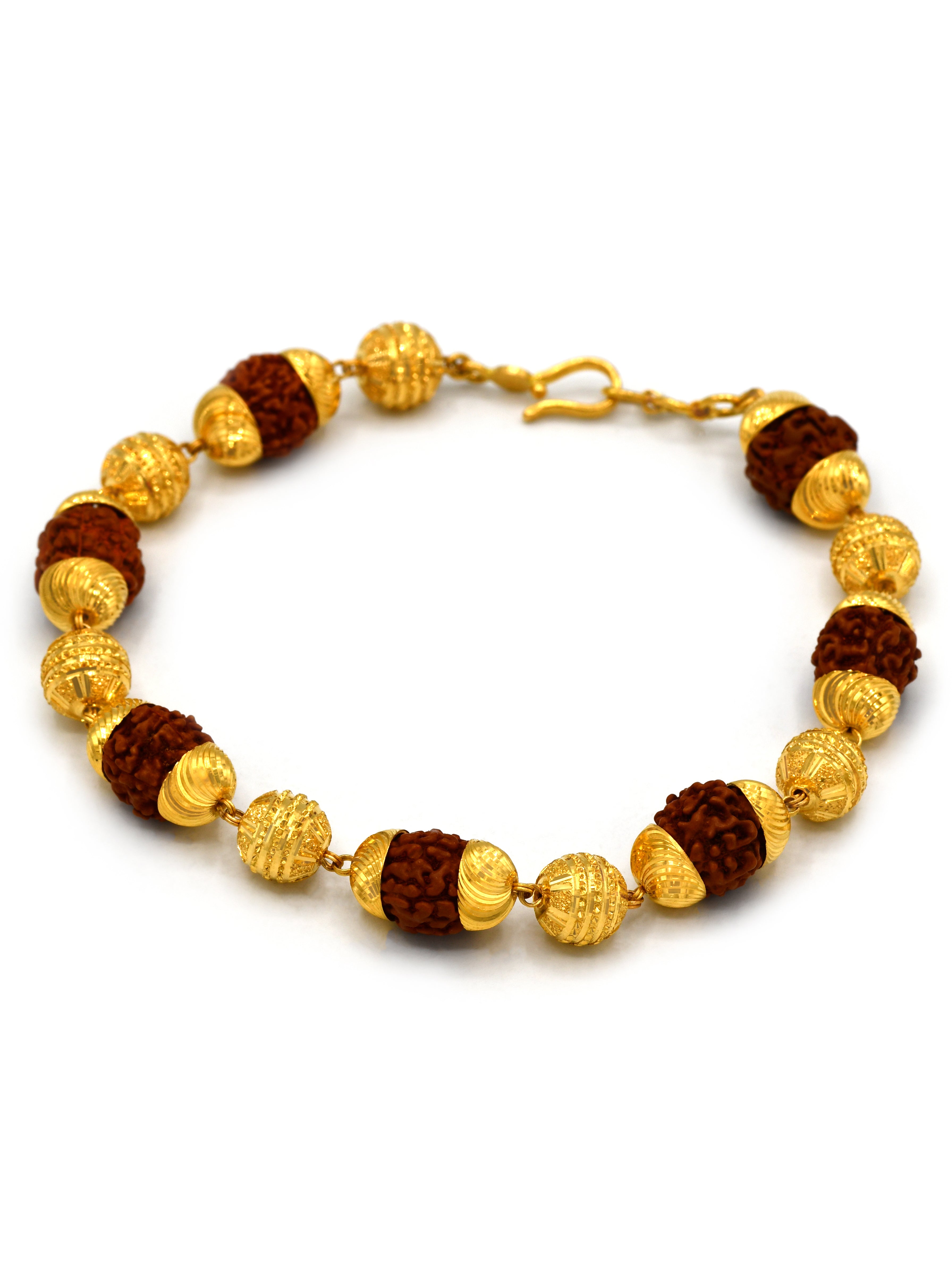 22Ct Gold Rudraksh Bracelet - Roop Darshan