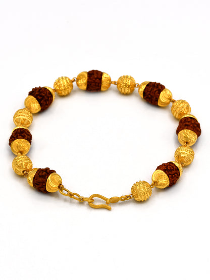 22Ct Gold Rudraksh Bracelet - Roop Darshan