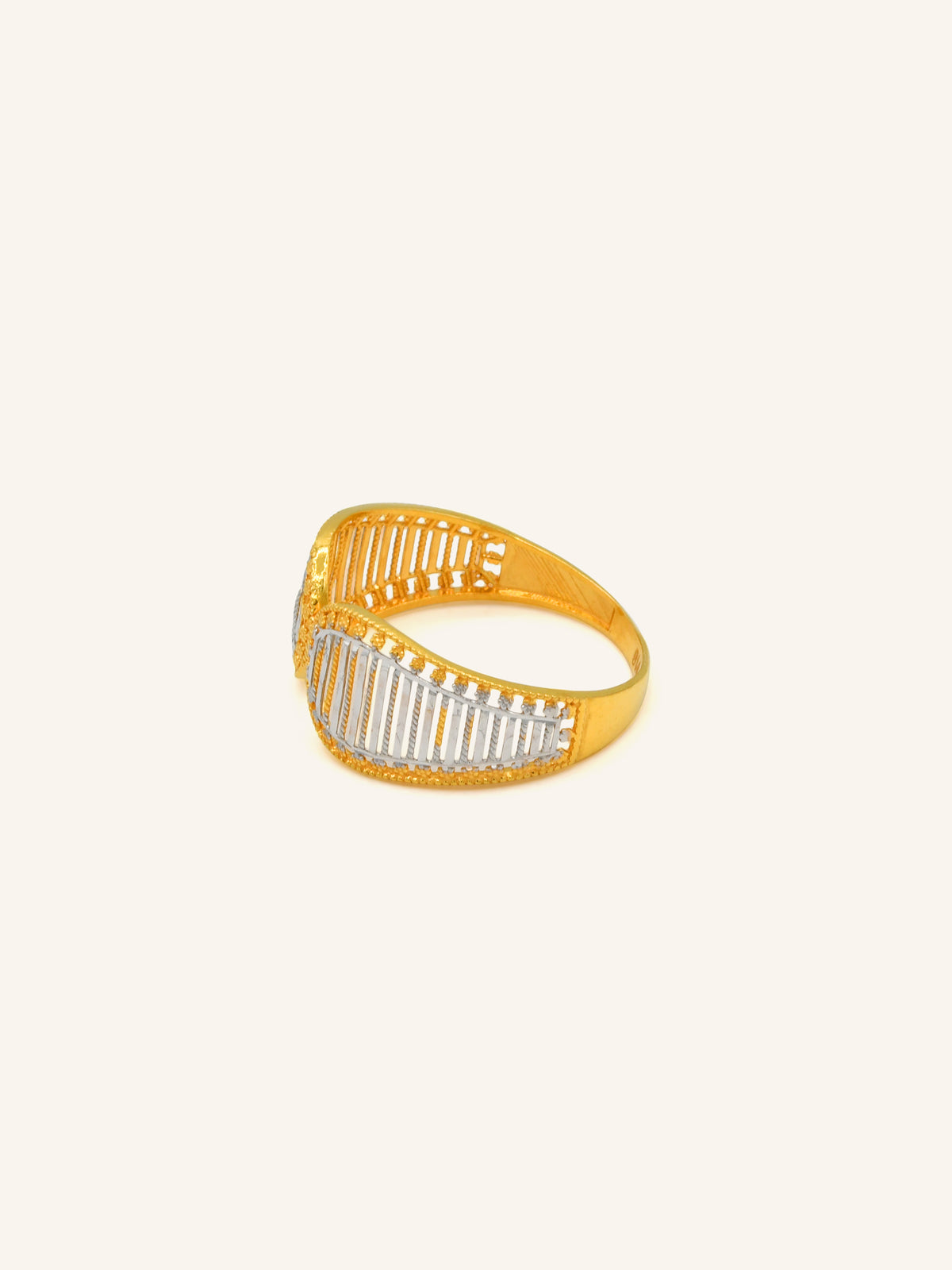 22ct Gold Two Tone Ring
