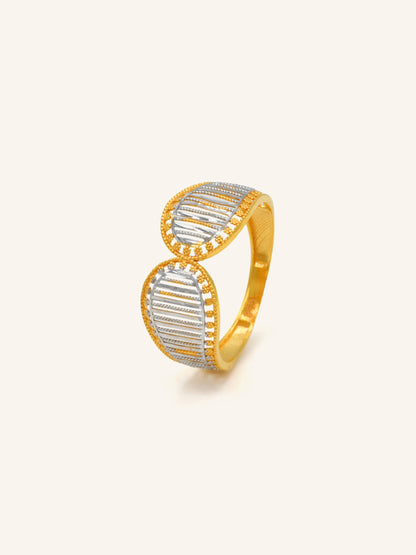 22ct Gold Two Tone Ring