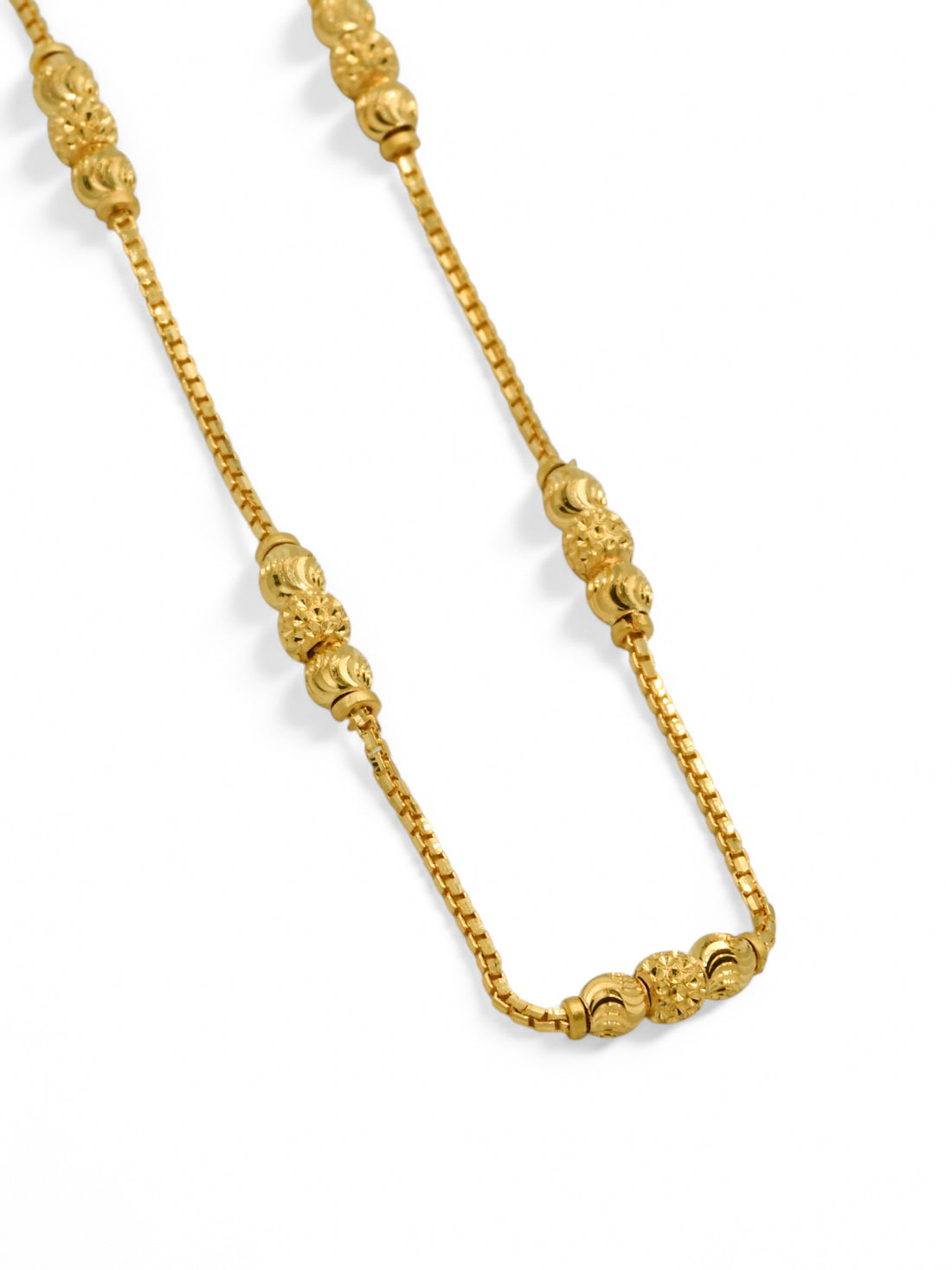 22ct Gold Ball Fancy Chain