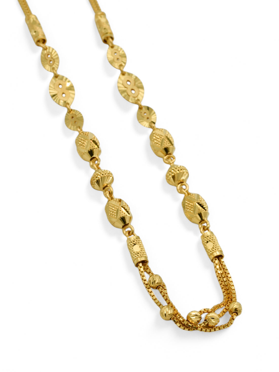 22ct Gold Ball Fancy Chain