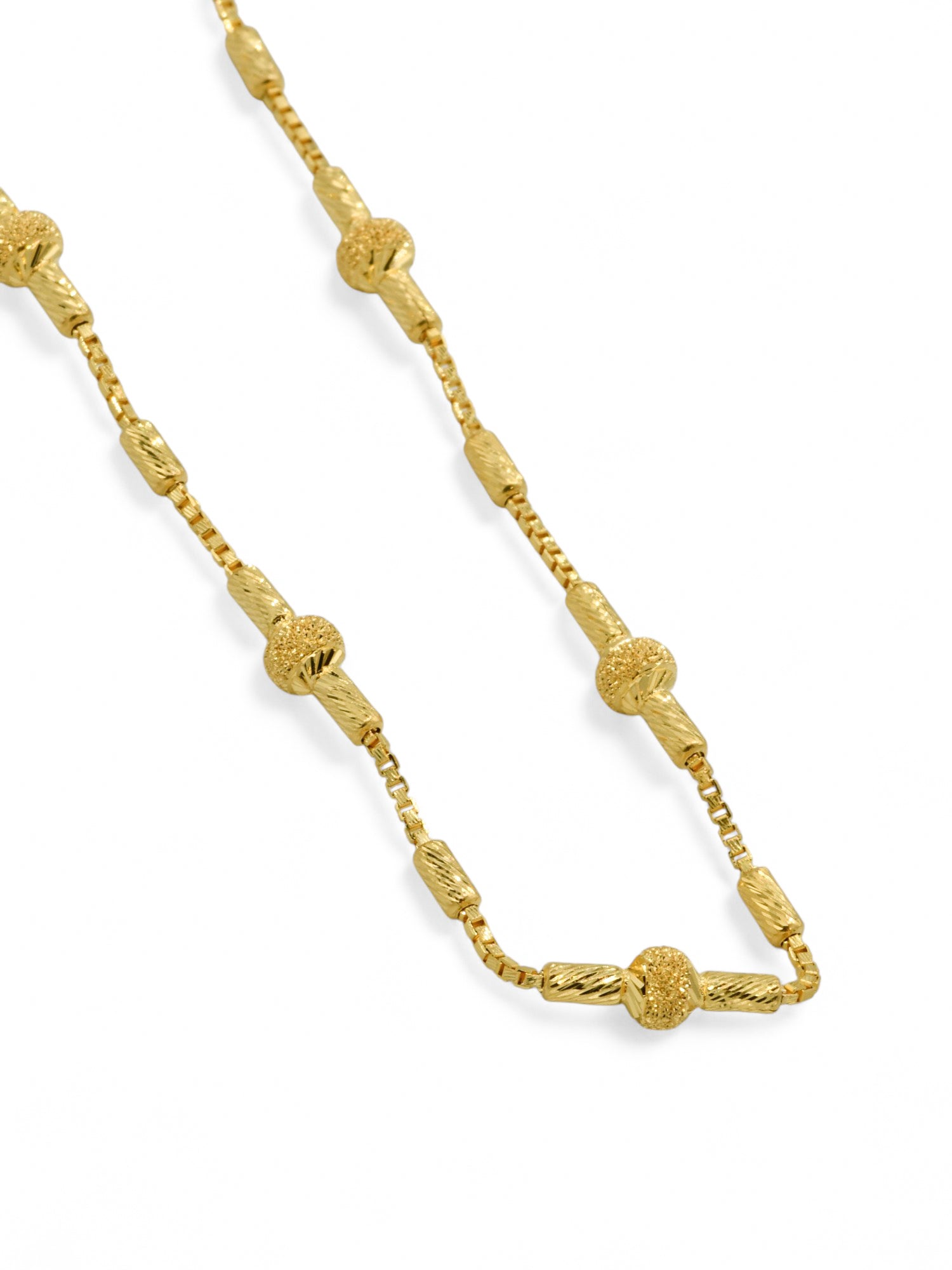 22ct Gold Ball Fancy Chain