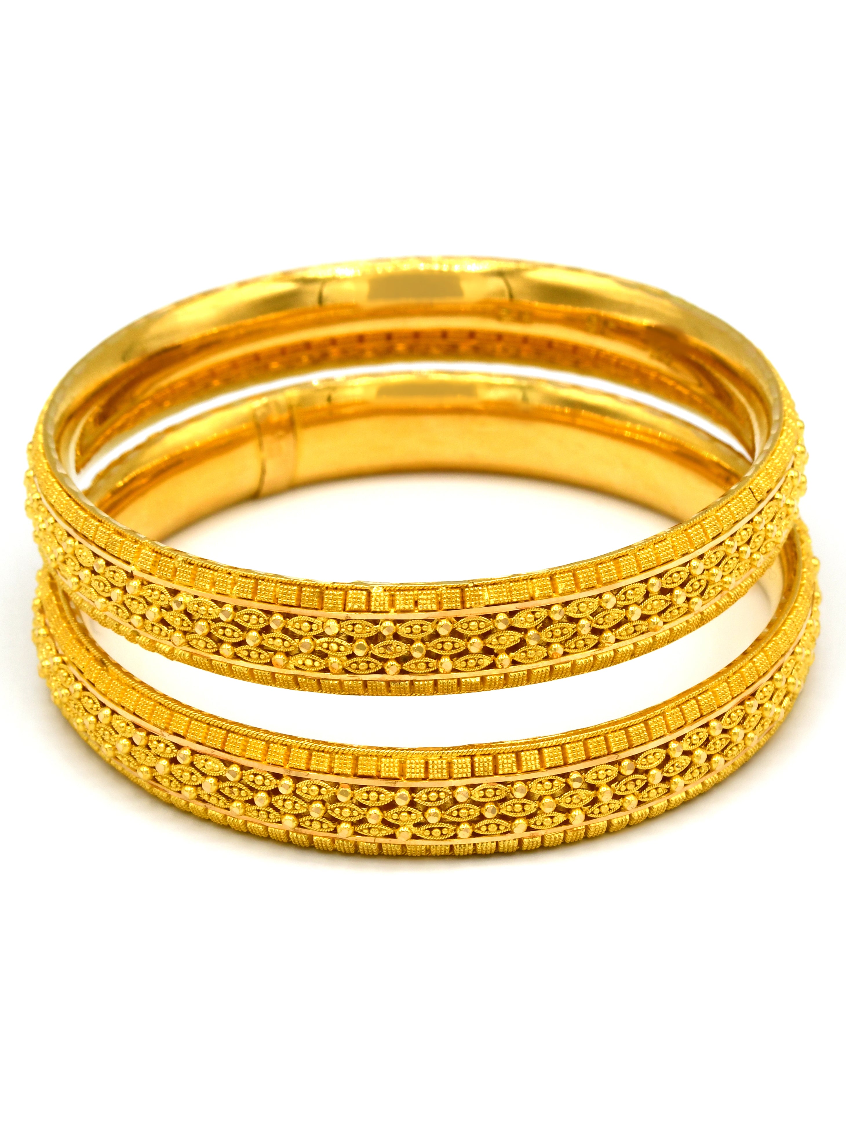 22ct Gold 2 Piece Bangle - Roop Darshan