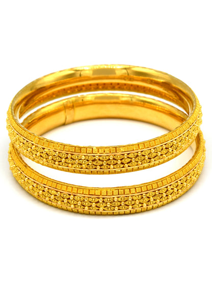 22ct Gold 2 Piece Bangle - Roop Darshan