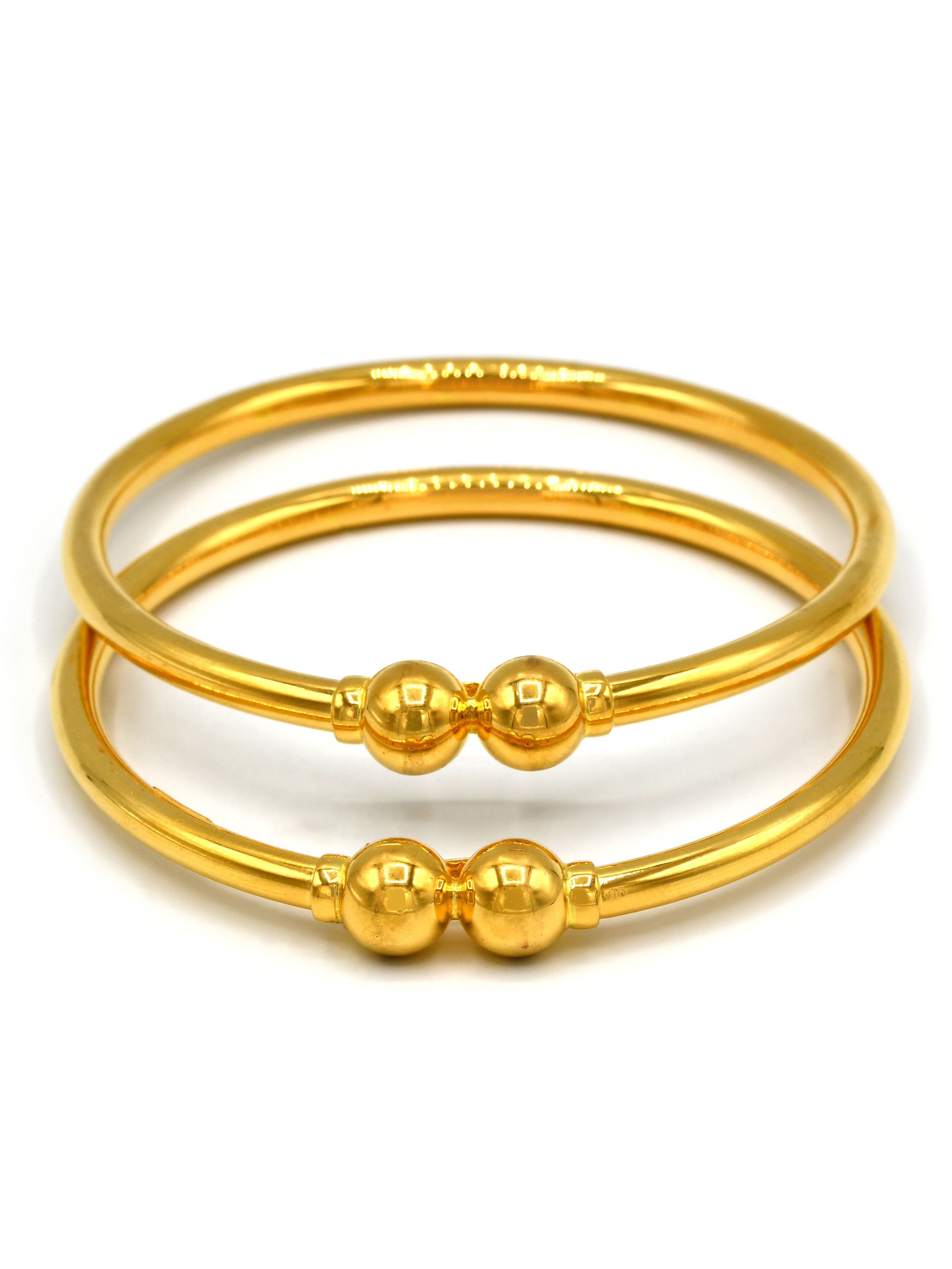 22ct Gold 2 Piece Bangle - Roop Darshan