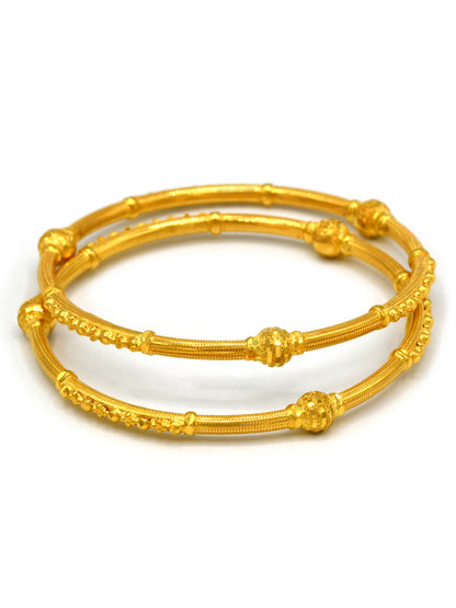 22Ct Gold 2 Piece Bangle - Roop Darshan