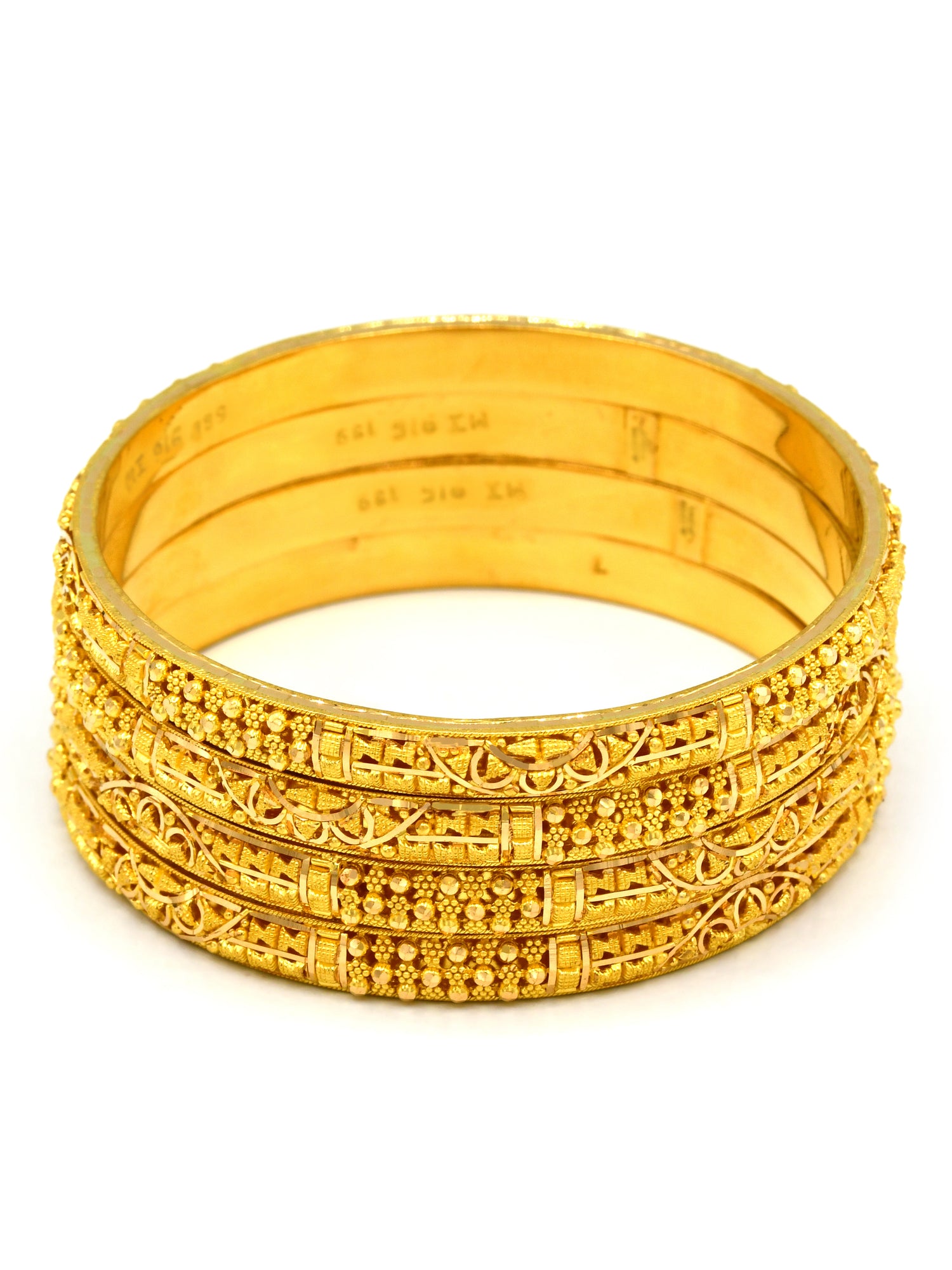 22ct Gold 4 Piece Bangle - Roop Darshan