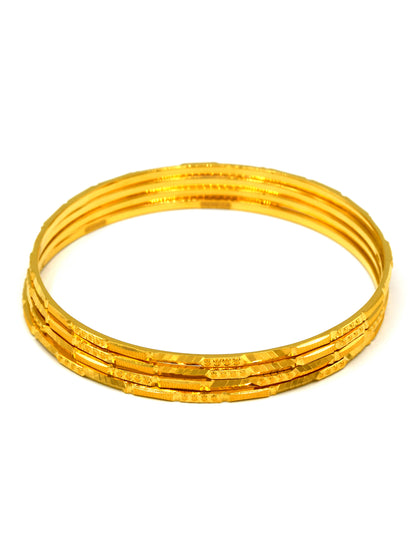 22Ct Gold 4 Piece Bangle - Roop Darshan