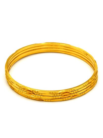 22ct Gold 4 Piece Bangle - Roop Darshan