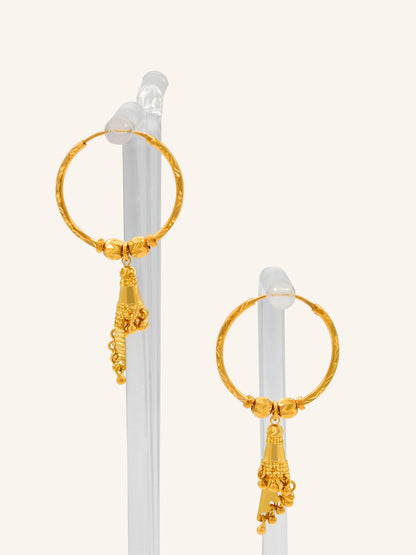 22ct Gold Hanging Balis
