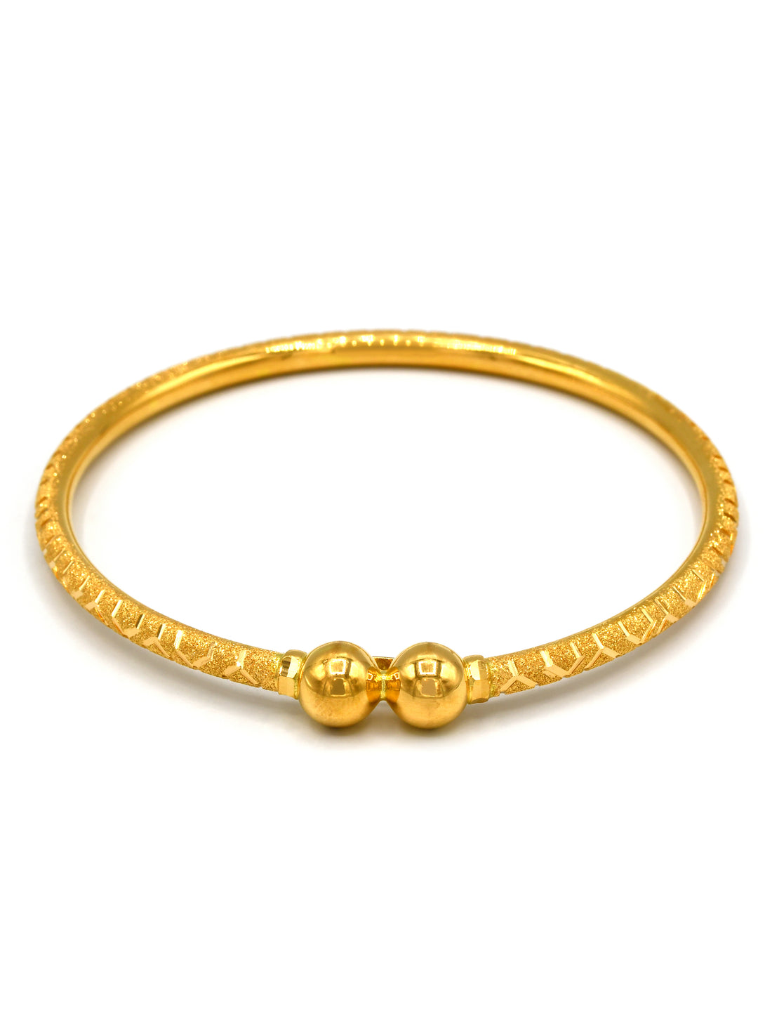 22ct Gold 2 Piece Bangle - Roop Darshan