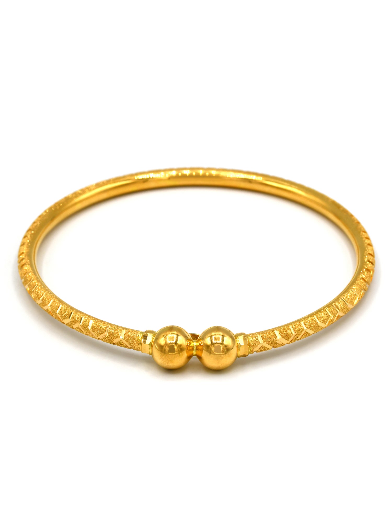 22ct Gold 2 Piece Bangle - Roop Darshan