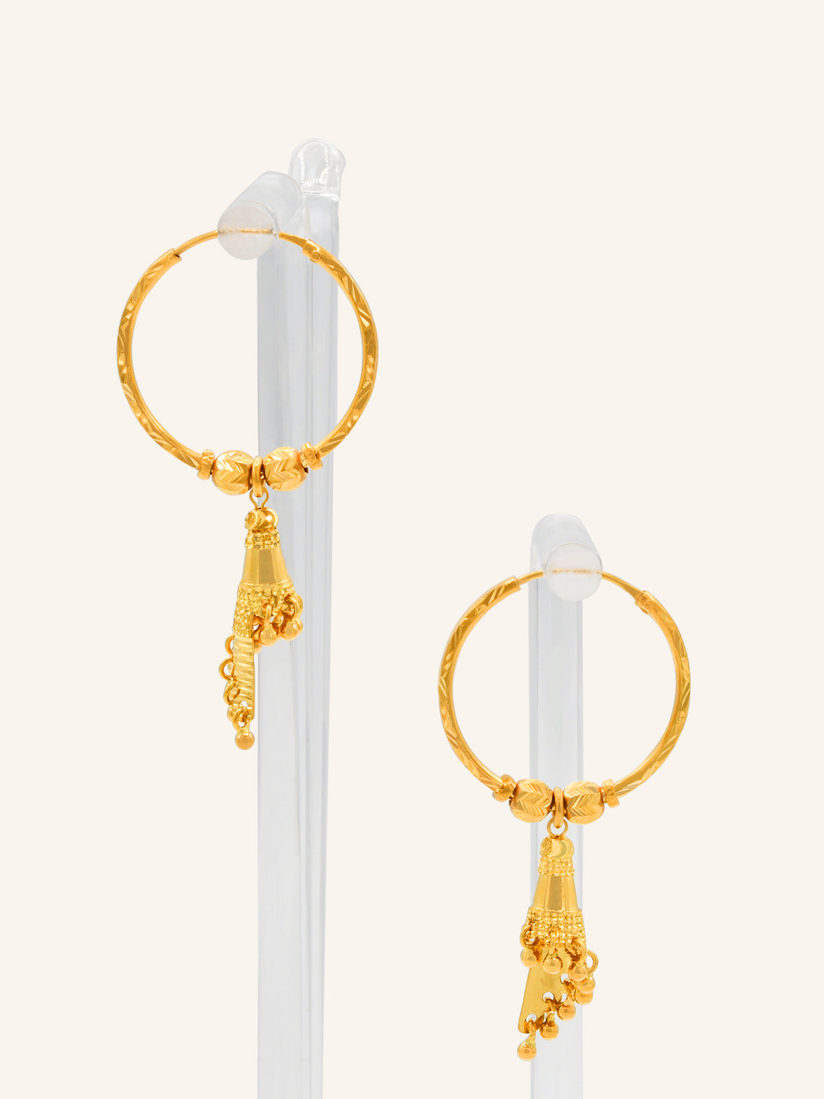 22ct Gold Hanging Balis