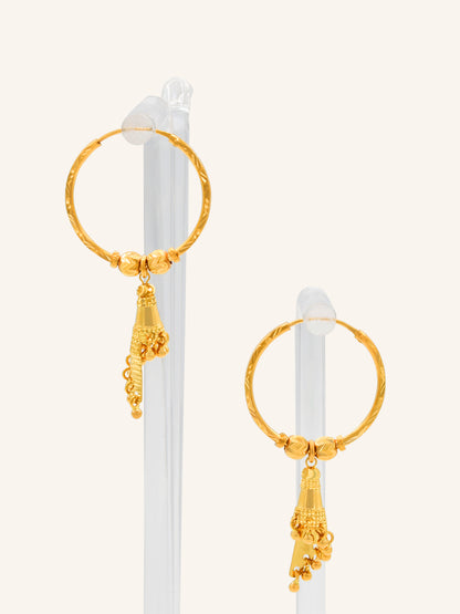 22ct Gold Hanging Balis