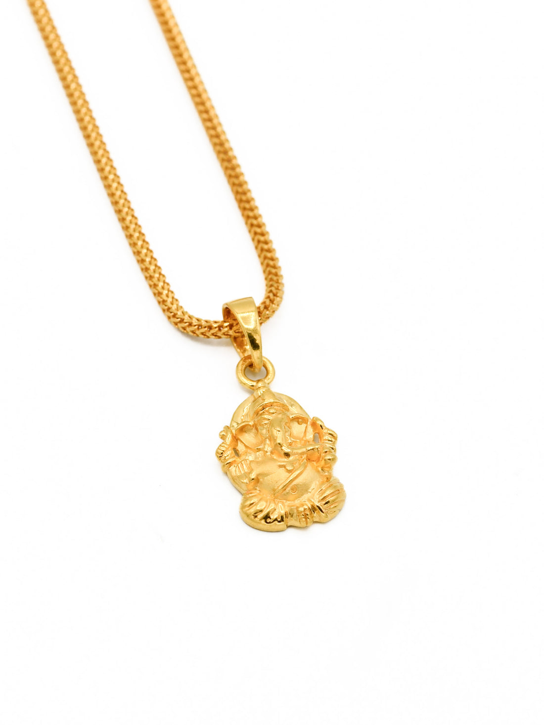 22ct Gold Ganesh Pendant - Roop Darshan