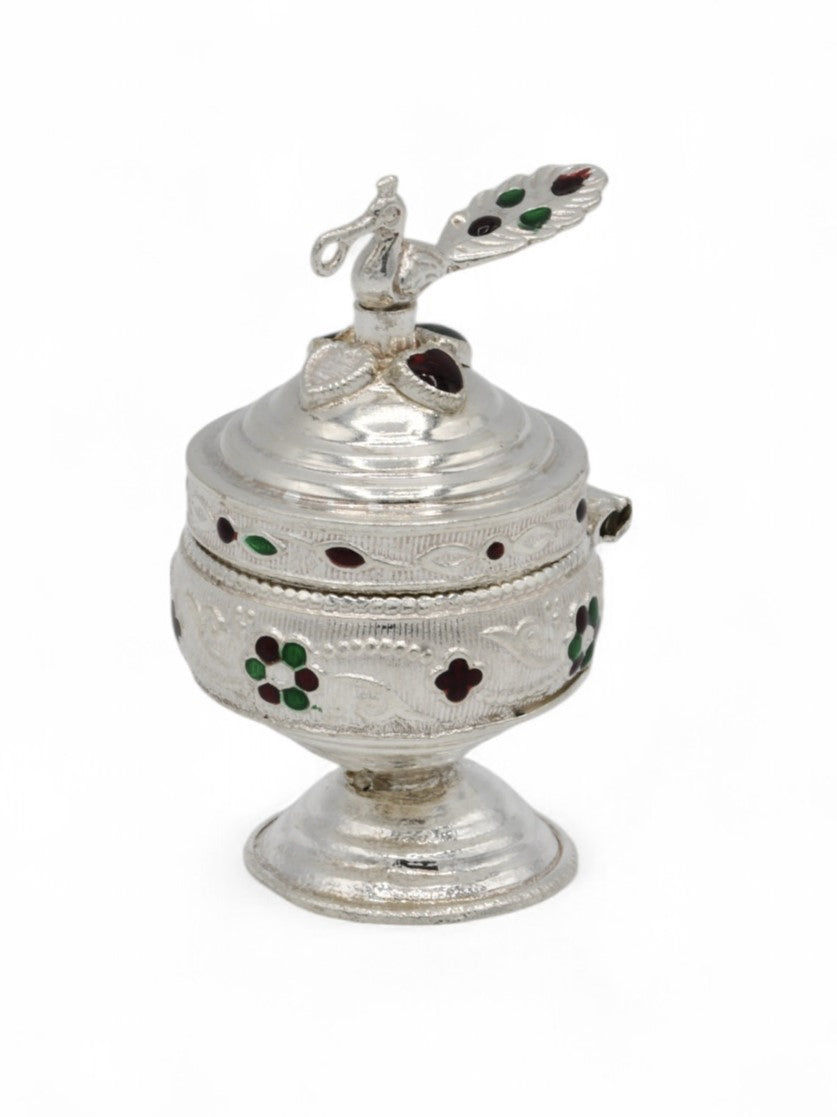 Silver Sindoor Box - Roop Darshan