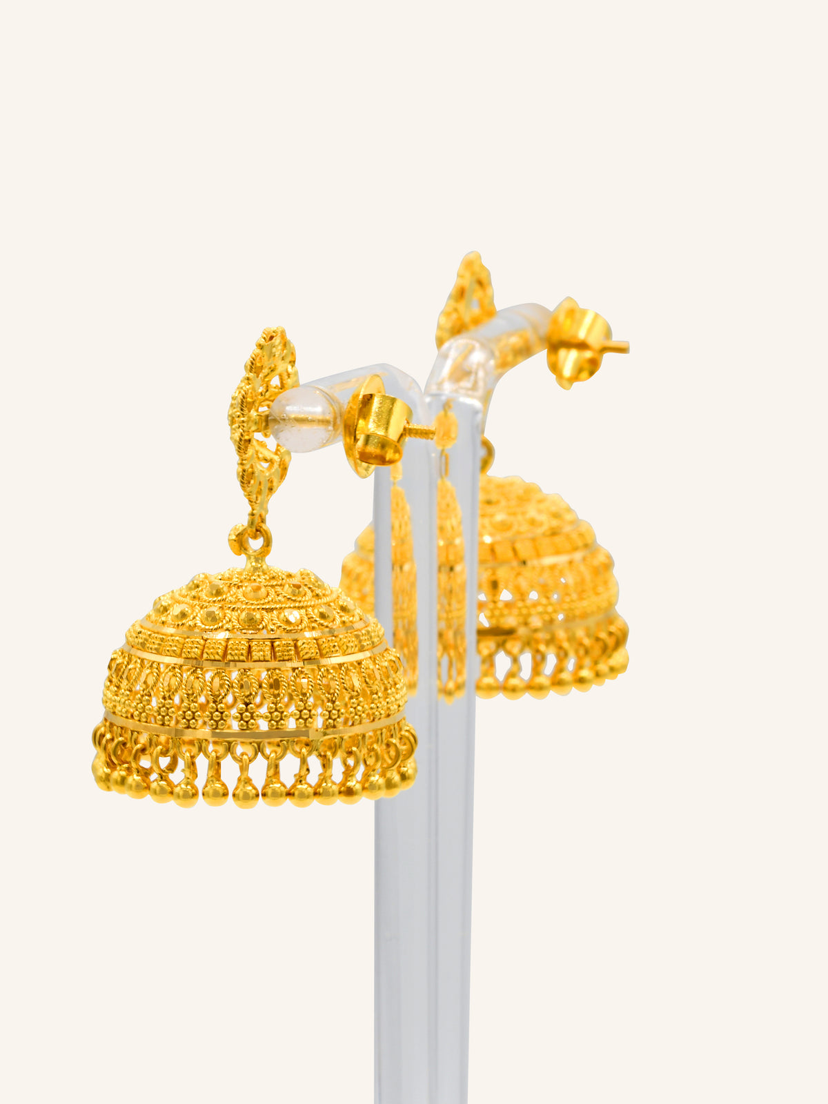 22ct Gold Jhumki Earring 19.18 GMS - Roop Darshan