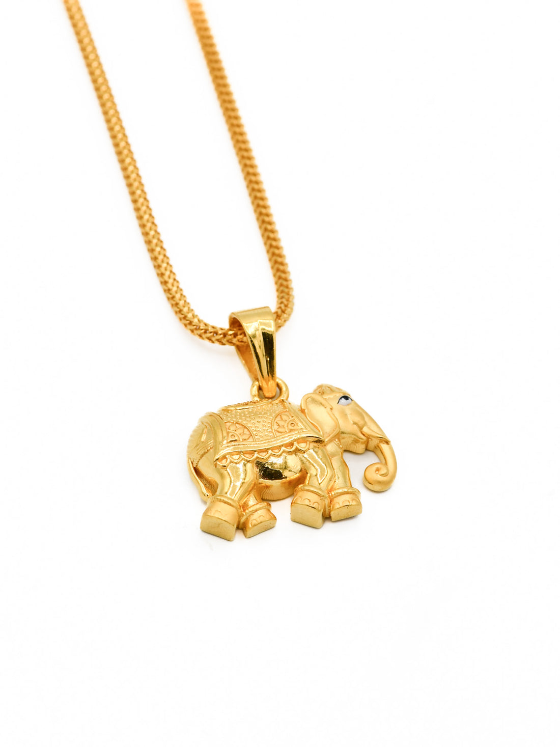 22ct Gold Elephant Pendant - Roop Darshan
