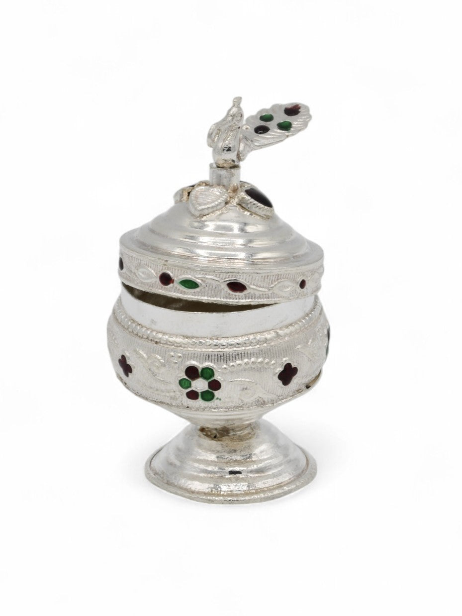 Silver Sindoor Box - Roop Darshan