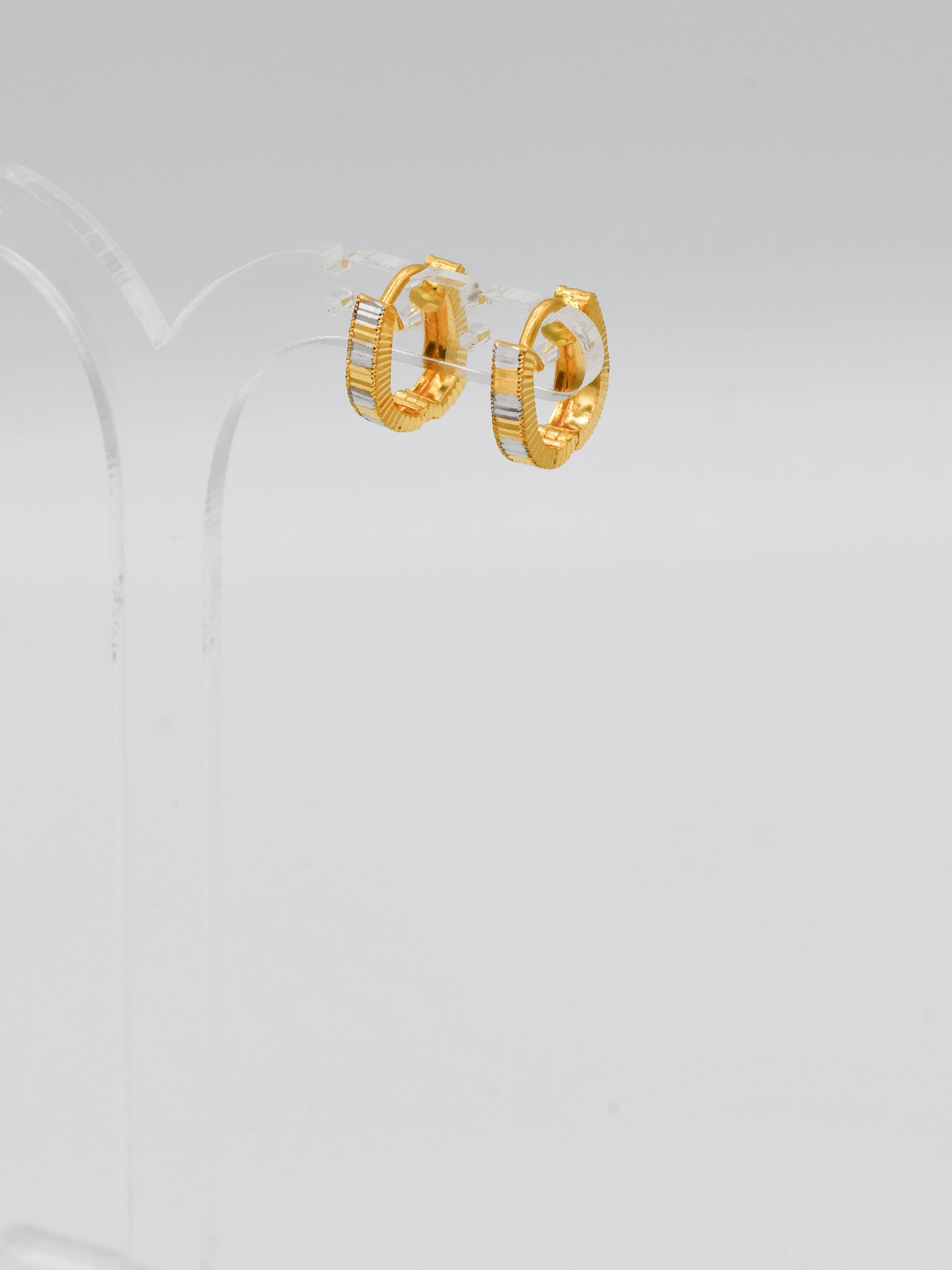 22ct Gold Two Tone Bali - Roop Darshan