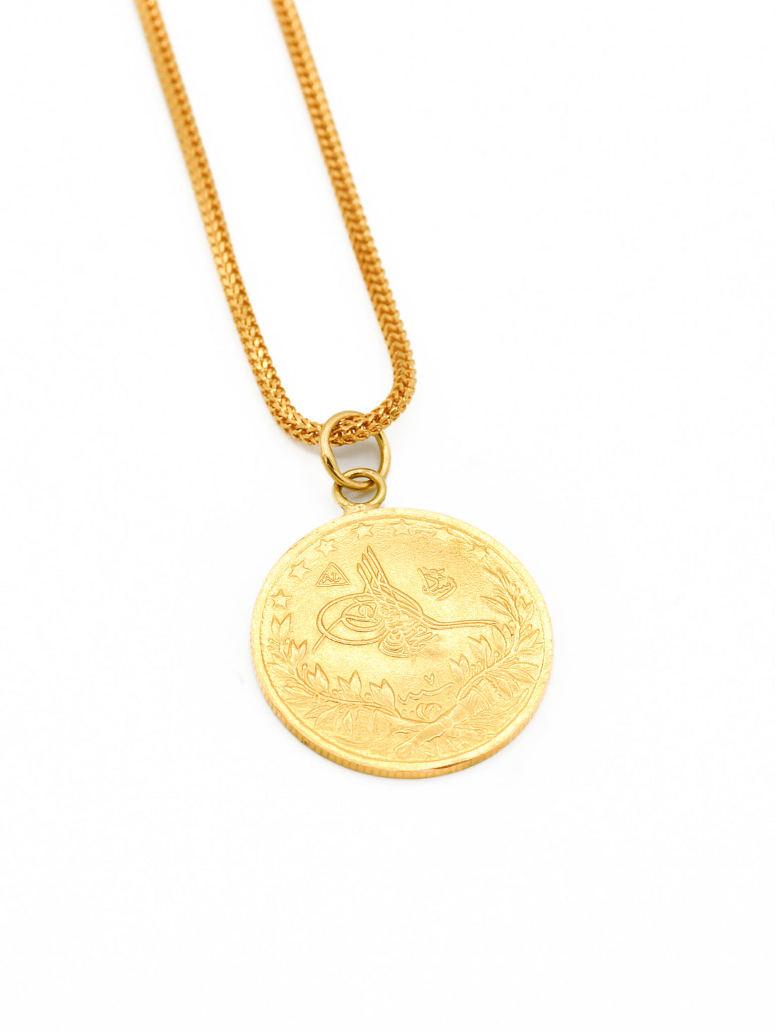 22ct Gold Arabic Sovereign pendant - Roop Darshan